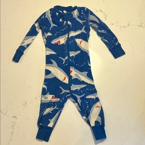 12-18mo, Hanna Andersson Blue Shark Pajama Set